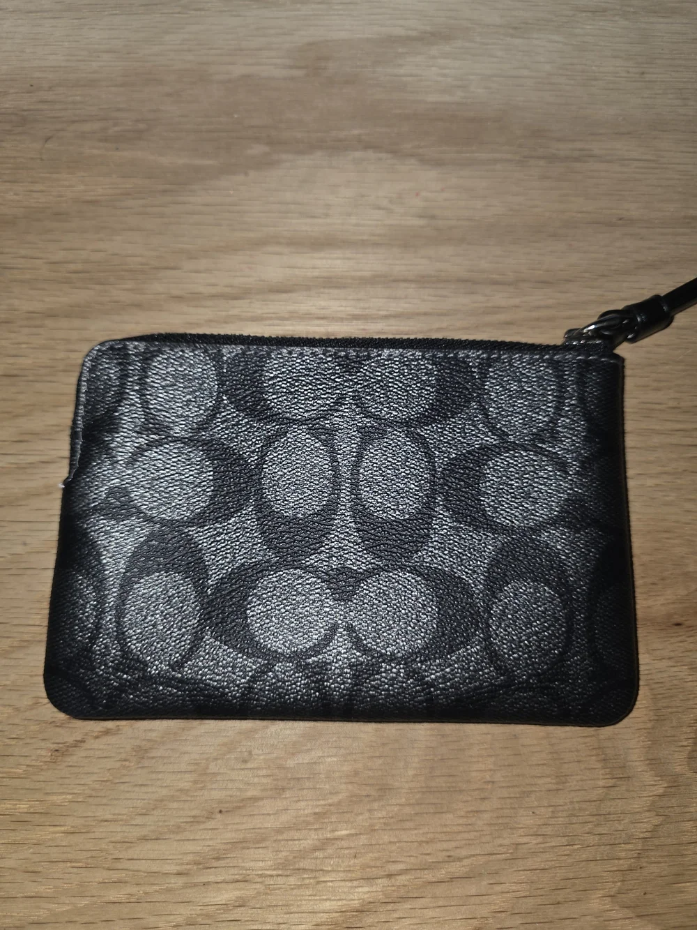Coach Black Signature Wristlet